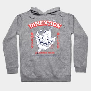 Japanese Demon Oni Mask Hoodie